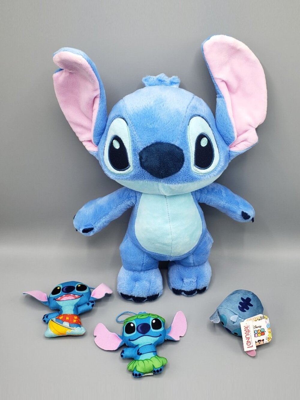 Stitch Plush Lot of 4 Disney Baby 15" Just Play Tsum Mini McDonalds Surfer Hula